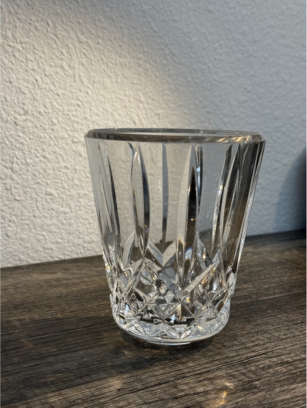 Vintage Cut Crystal Double Old Fashioned Whiskey Tumbler RIX2 Style 4”
